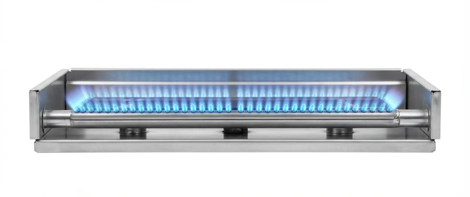 Running a matched valve comparison and sweeping supply pressure on one burner platform in the Gulfstone test cell