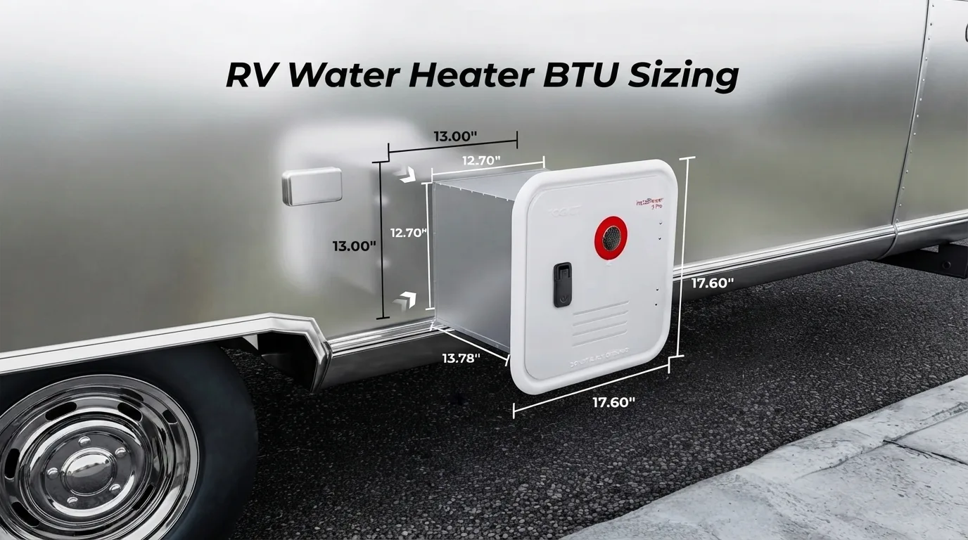 RV Water Heater BTU Sizing: Match Power to Real Water Demand