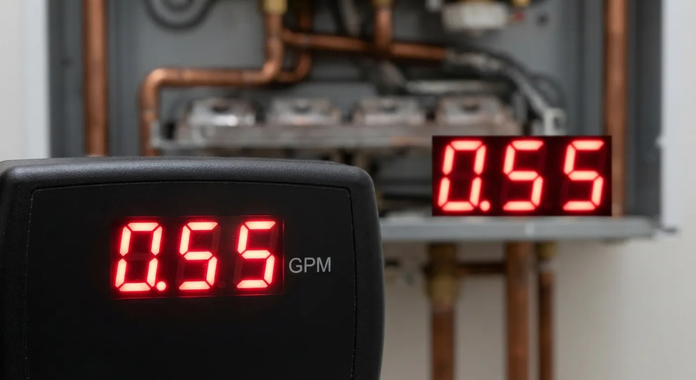Thermal efficiency and burner input comparison between a tankless and a storage-tank RV water heater