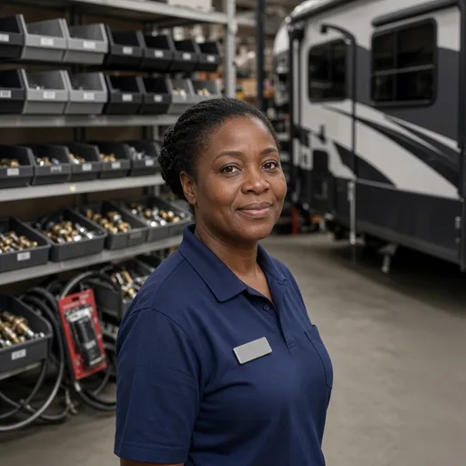 Grace Okafor, Parts and accessories manager, RV dealership