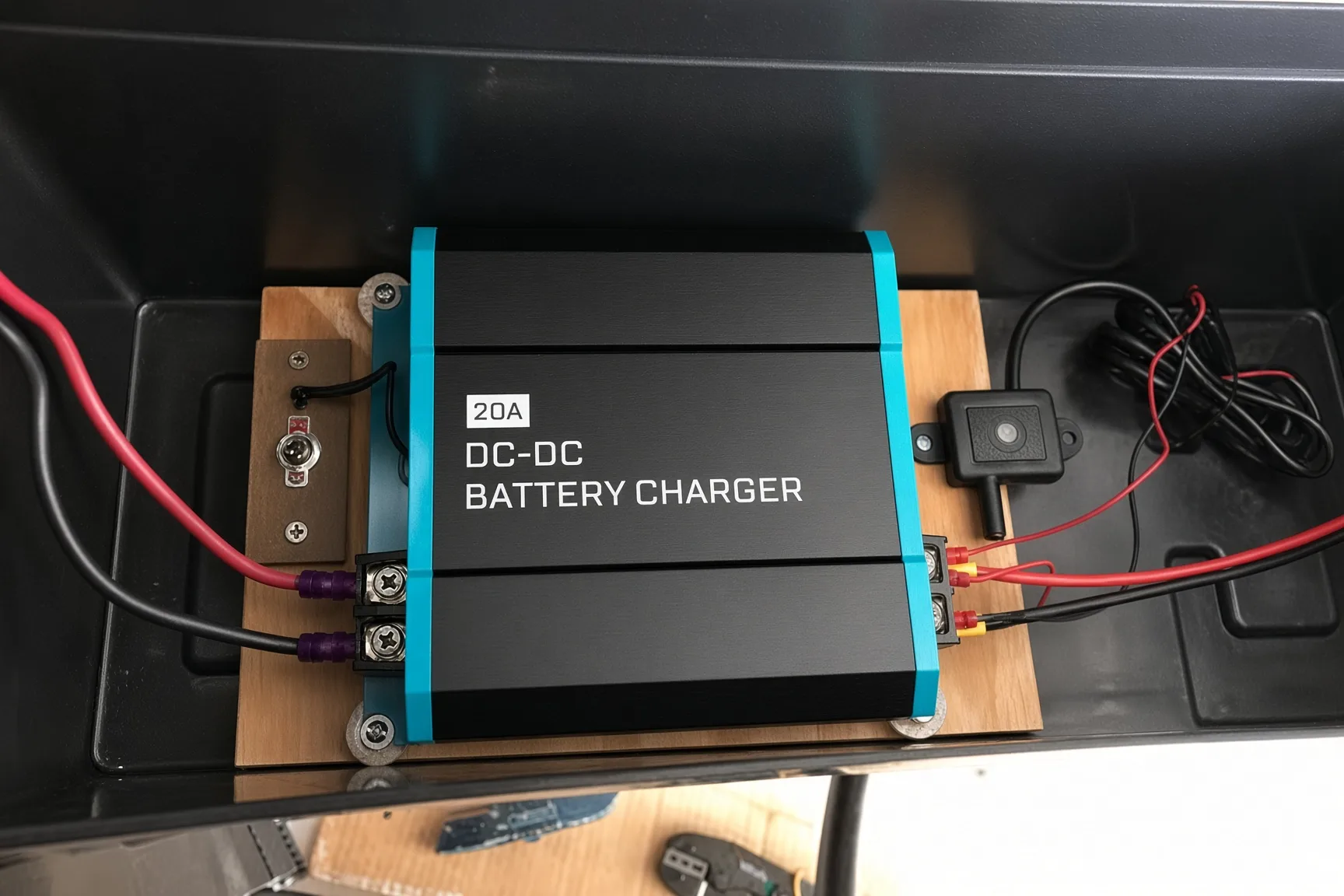 Replaceable battery ignition module from a Gulfstone portable gas water heater