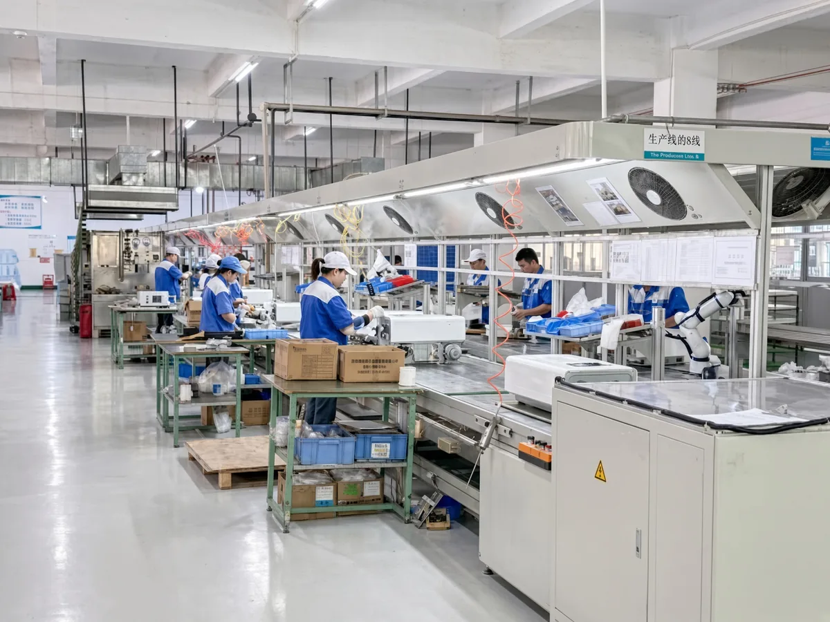 The Gulfstone plant in Shunde, Foshan, Guangdong, and the supplier district around it